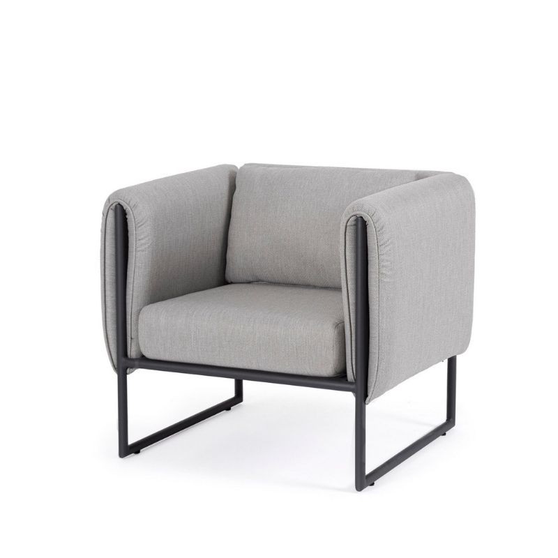 Bizzotto - Garden Armchair Pixel Graphite