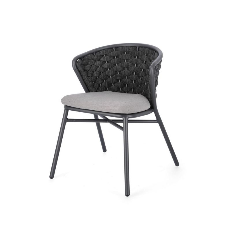 Bizzotto - Садовые стулья Harlow Charcoal Set4
