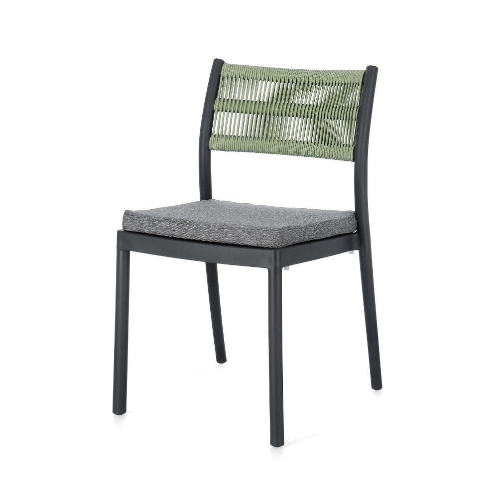 Bizzotto - Aiatoolid Alvin Charcoal-green Set4
