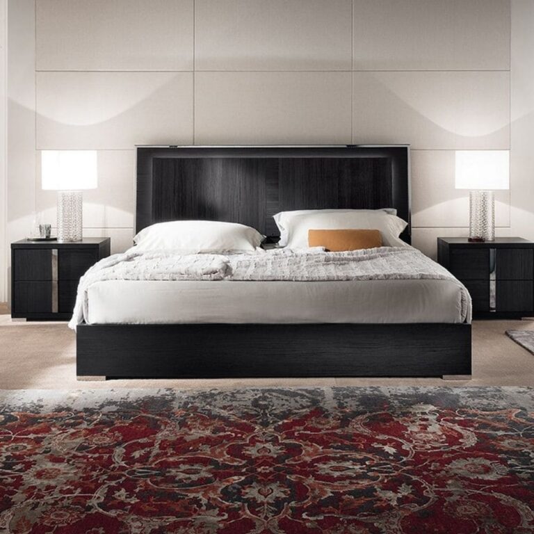alf italia wooden bed etna