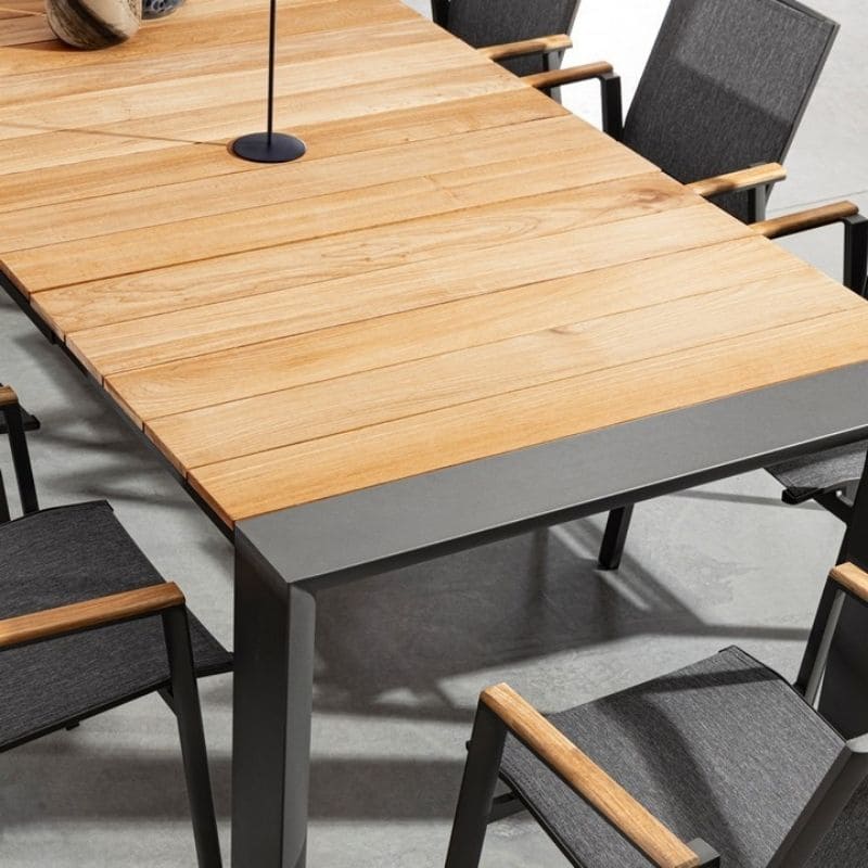 Bizzotto - Садовый стол Cameron Charcoal 228-294x100